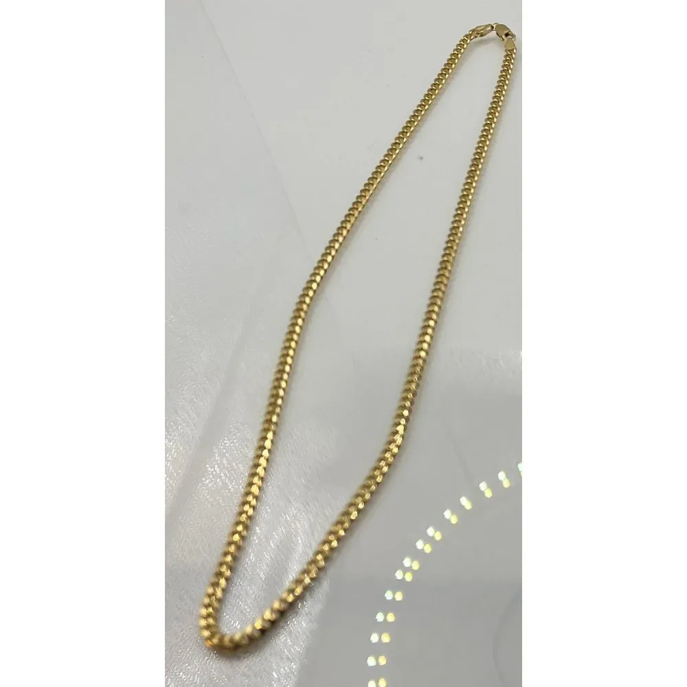 14k Solid Gold Miami Cuban Link 20 inch Chain